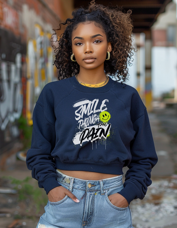 Womens Crop Sweatshirt