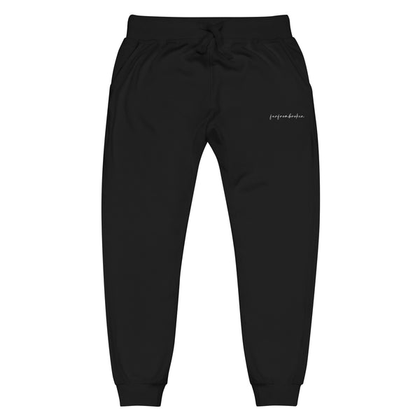 FFB Embroidered Jogger - Black