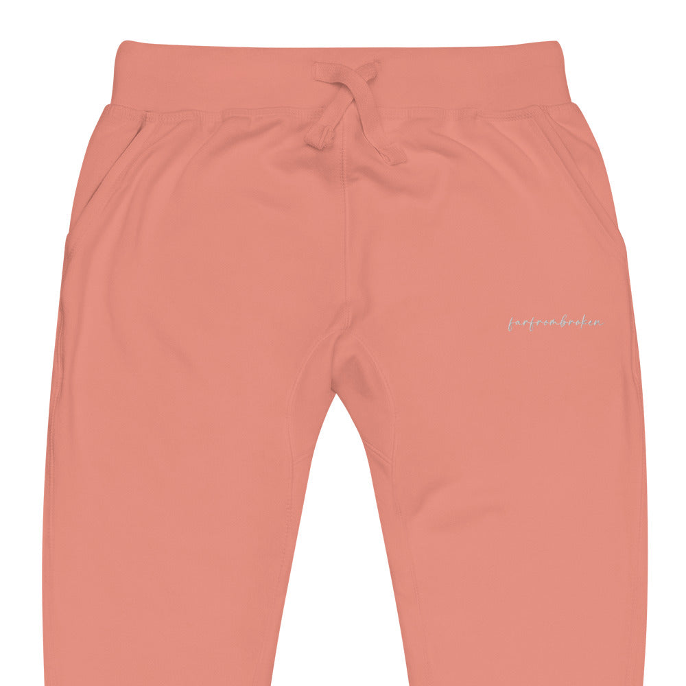 FFB Embroidered Jogger - Rose