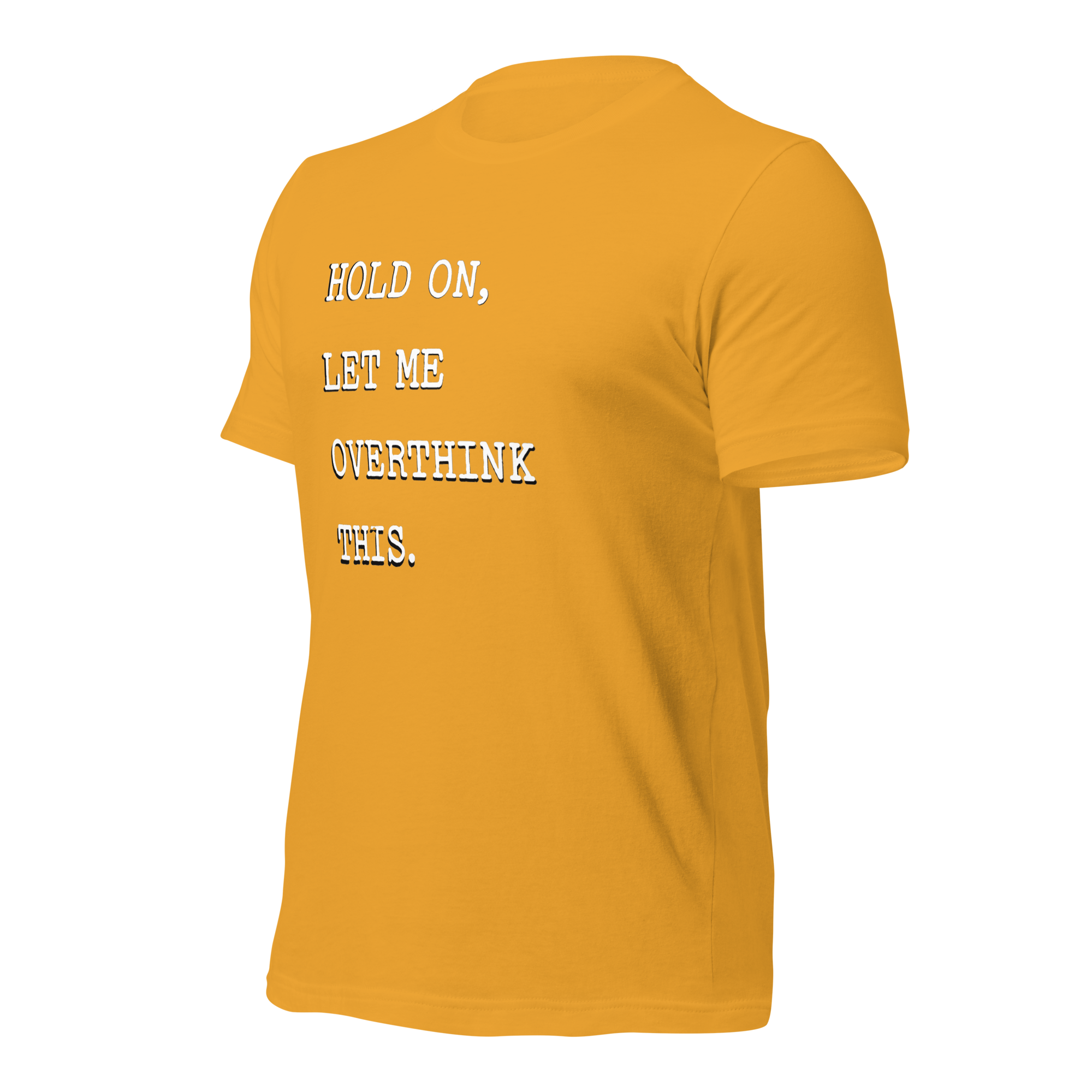 Anxiety Overload Graphic T-Shirt - Yellow