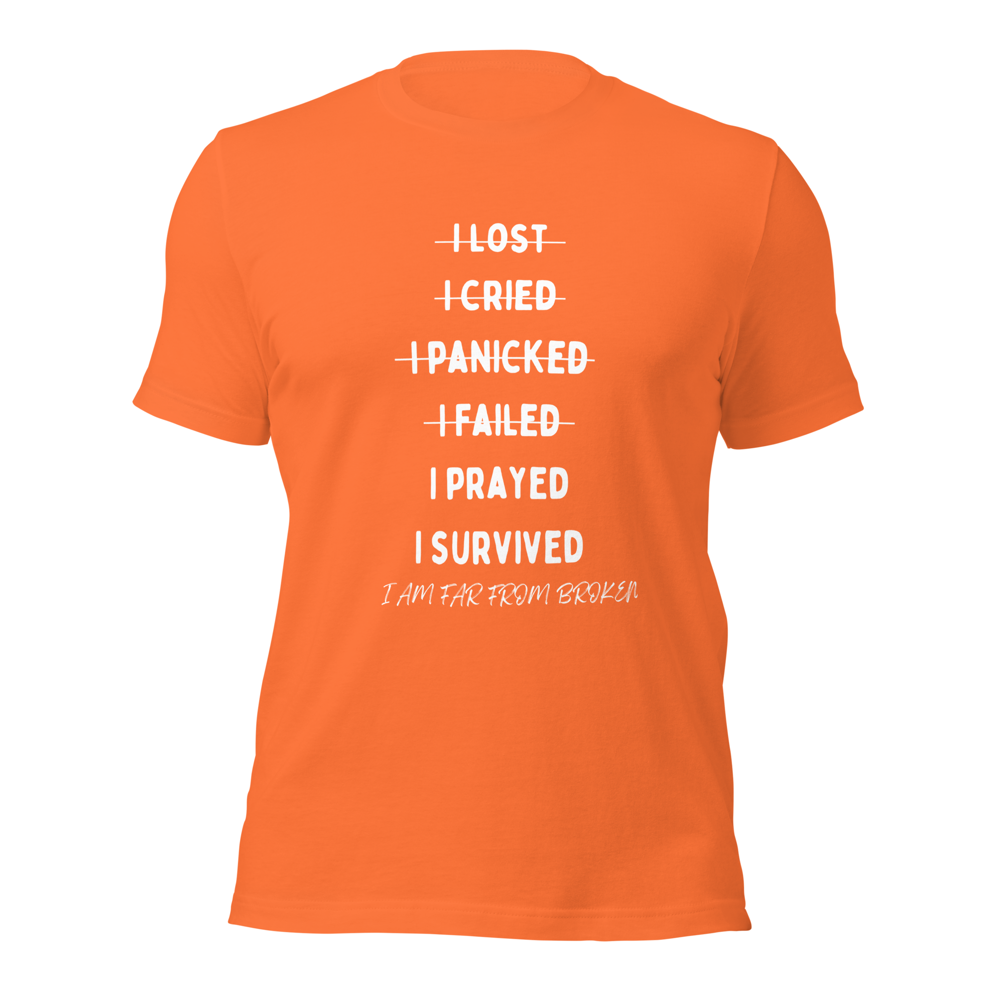 SURVIVOR T-SHIRT - UNISEX ORANGE