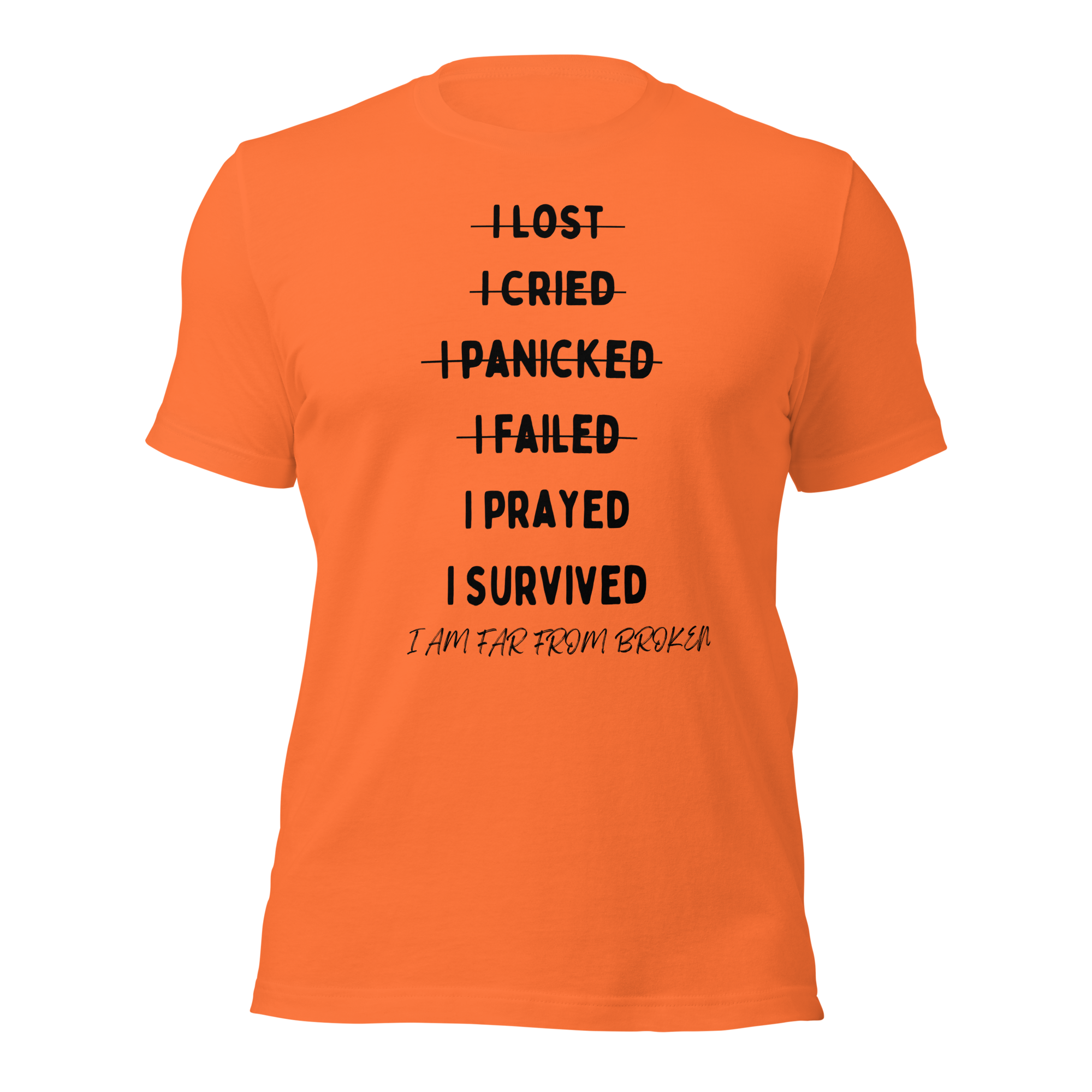 SURVIVOR T-SHIRT - UNISEX ORANGE